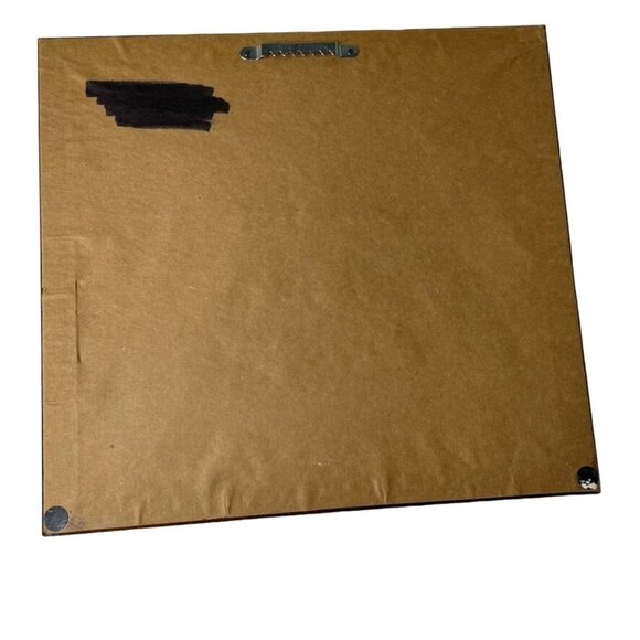 Vintage Handmade Needlepoint Embroidered Picture Matted Framed Bird  u 11 x 11.5 - Picture 4 of 4